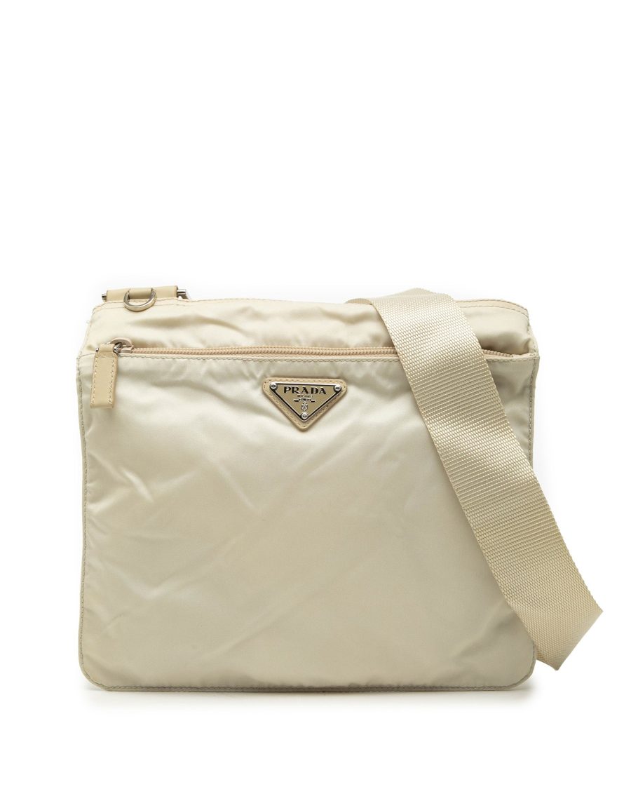 Front Pocket Messenger Bag Tessuto Medium