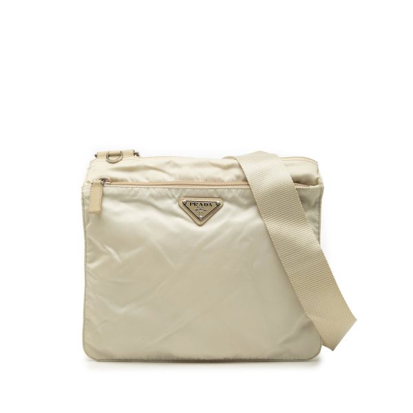 Front Pocket Messenger Bag Tessuto Medium
