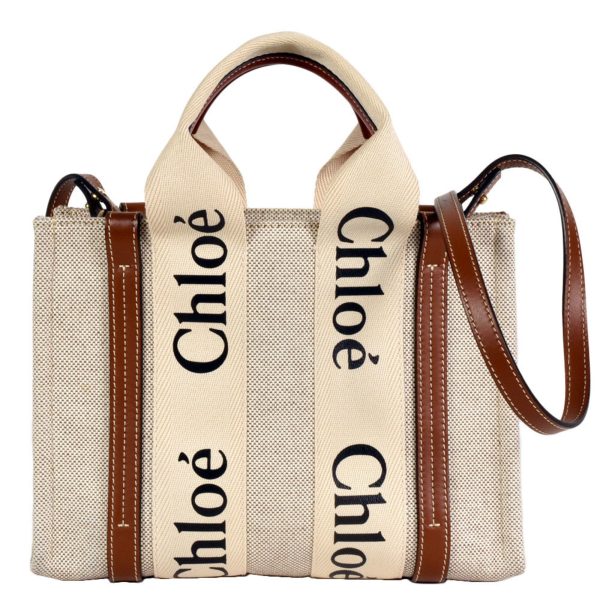 Woody Convertible Tote Canvas with Leather Small