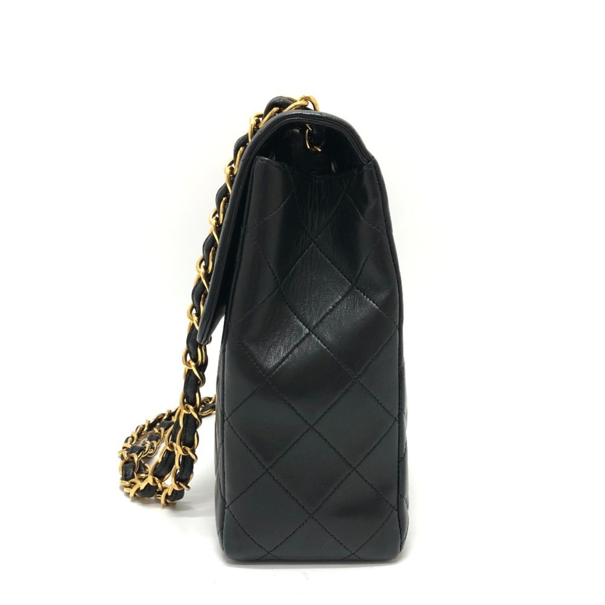 Vintage Classic Single Flap Bag Quilted Lambskin Jumbo - Image 4