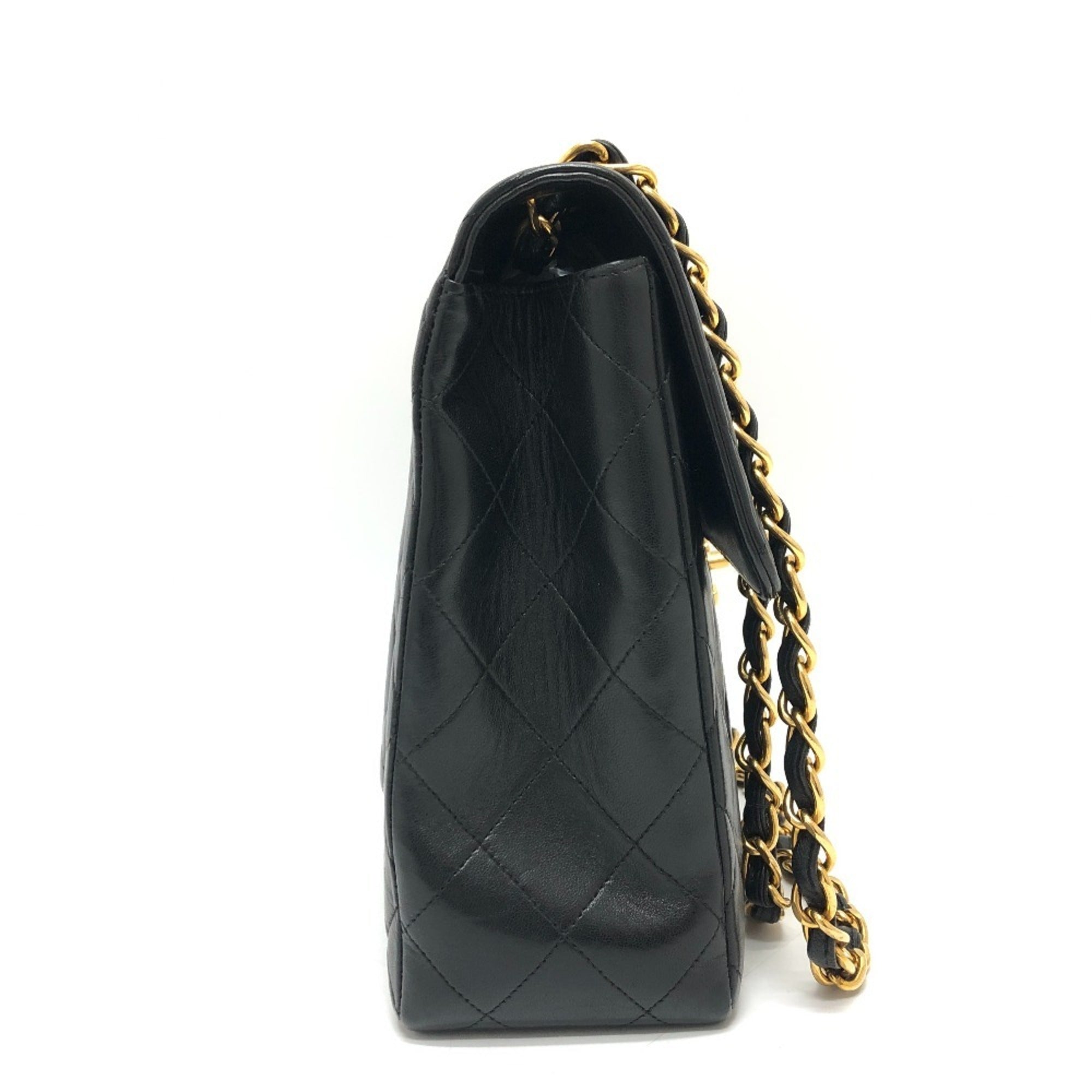 Vintage Classic Single Flap Bag Quilted Lambskin Jumbo - Image 5