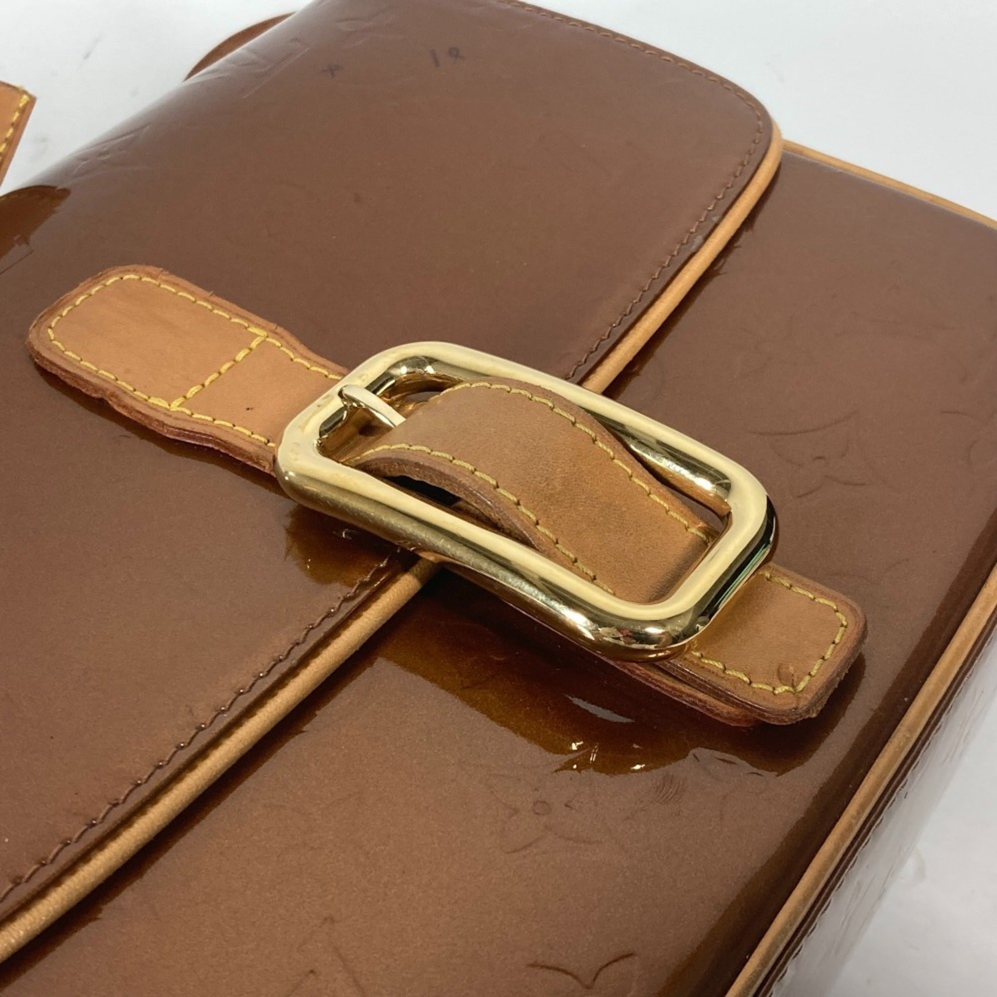 Christie Handbag Monogram Vernis GM - Image 8