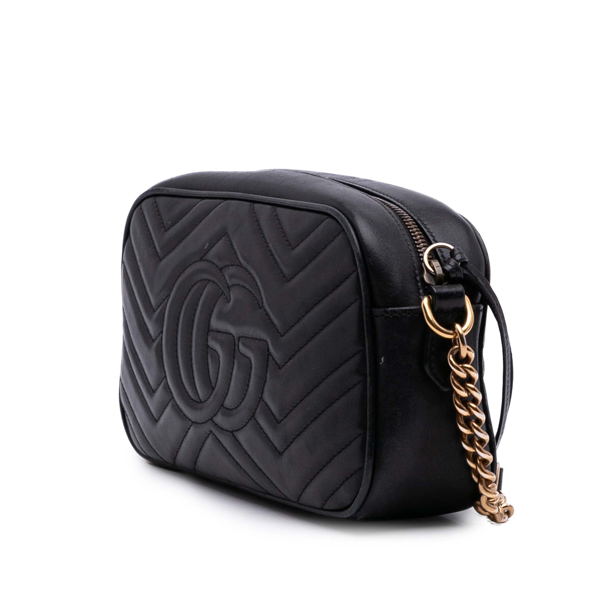 GG Marmont Shoulder Bag Matelasse Leather Small - Image 2