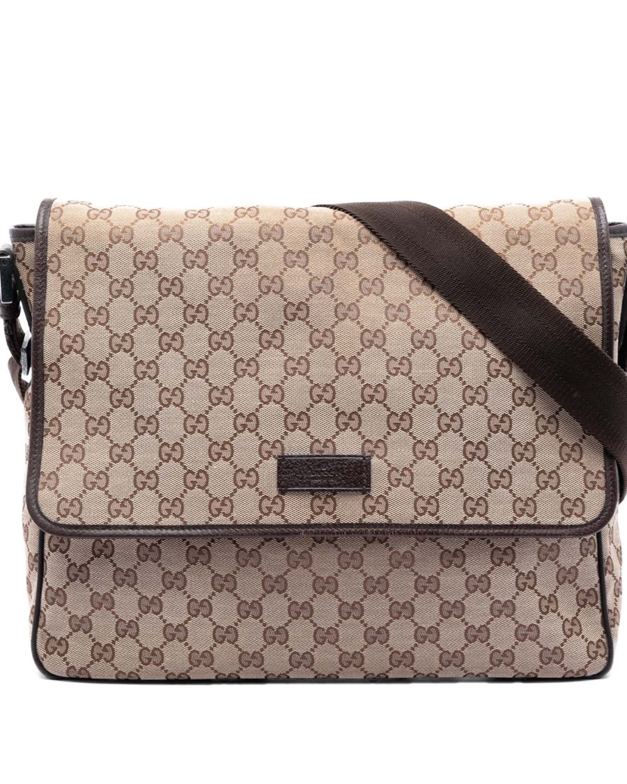 Web Strap Flap Messenger GG Canvas Medium