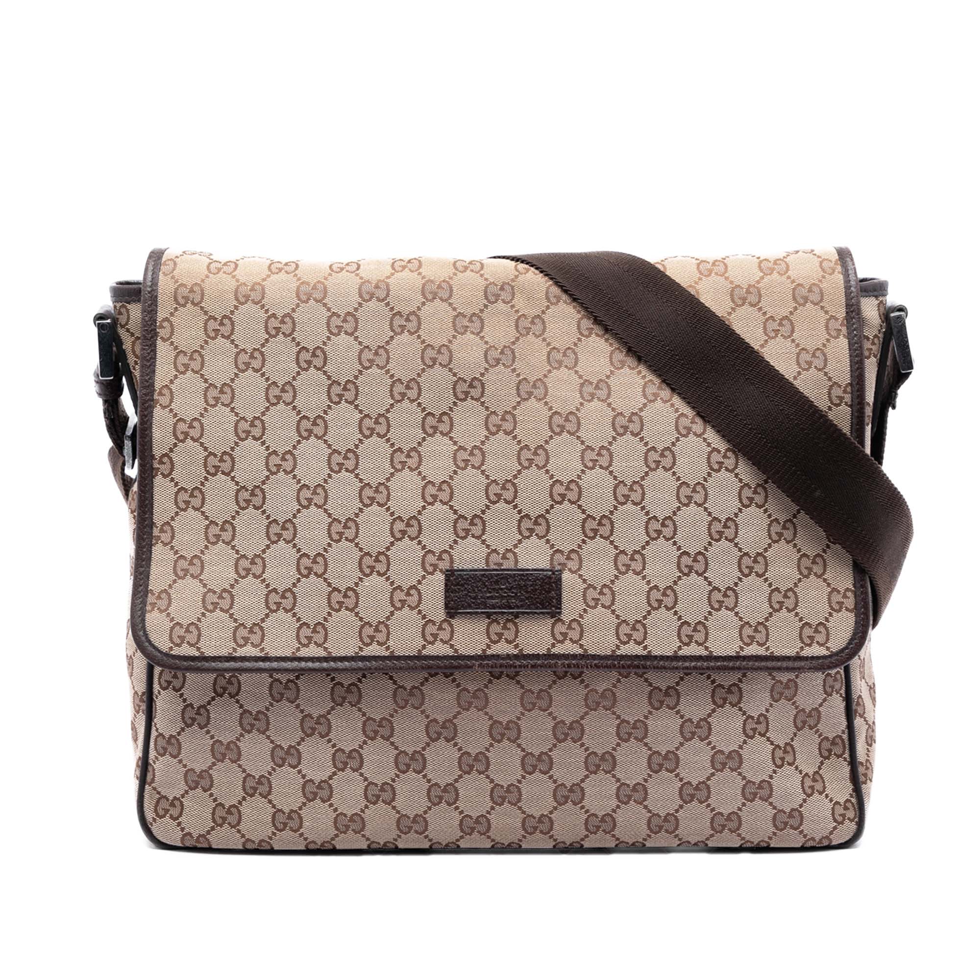 Web Strap Flap Messenger GG Canvas Medium